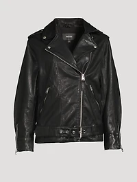Chloe Leather Moto Jacket