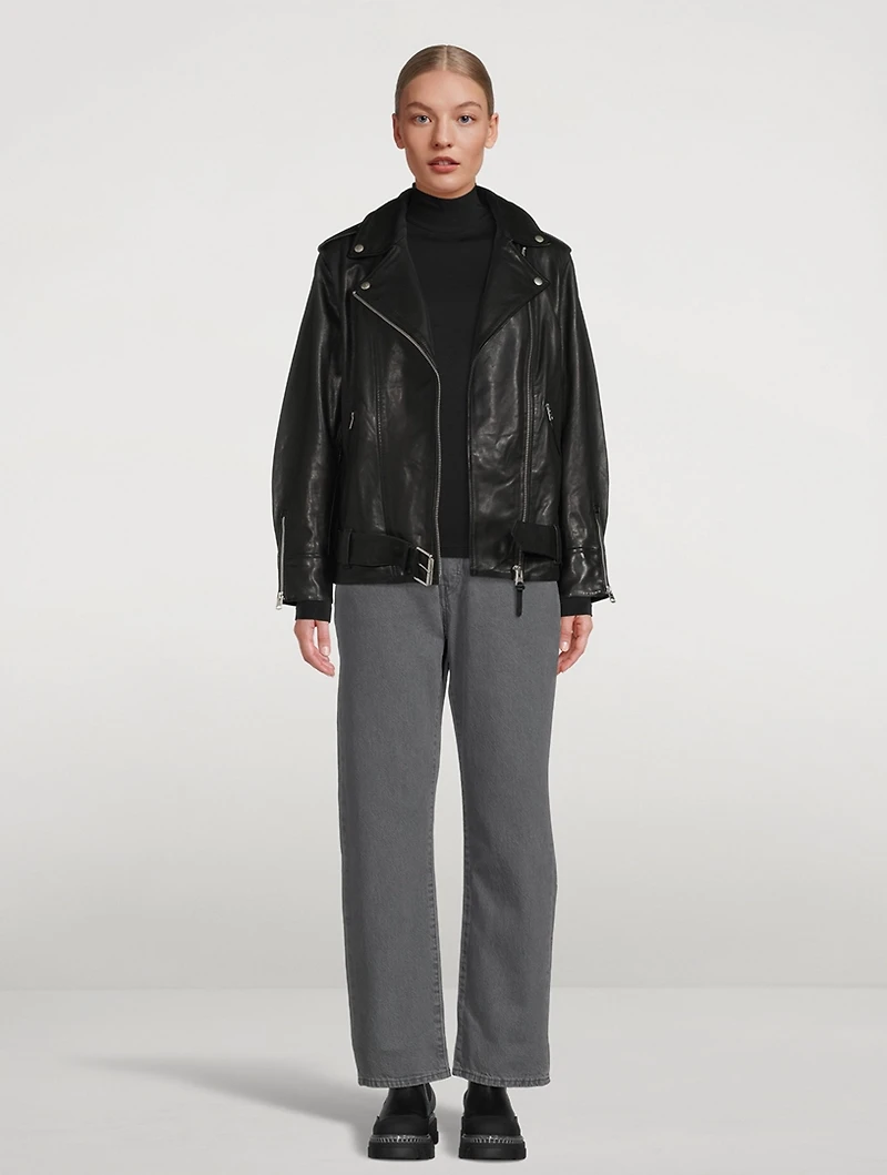 Chloe Leather Moto Jacket