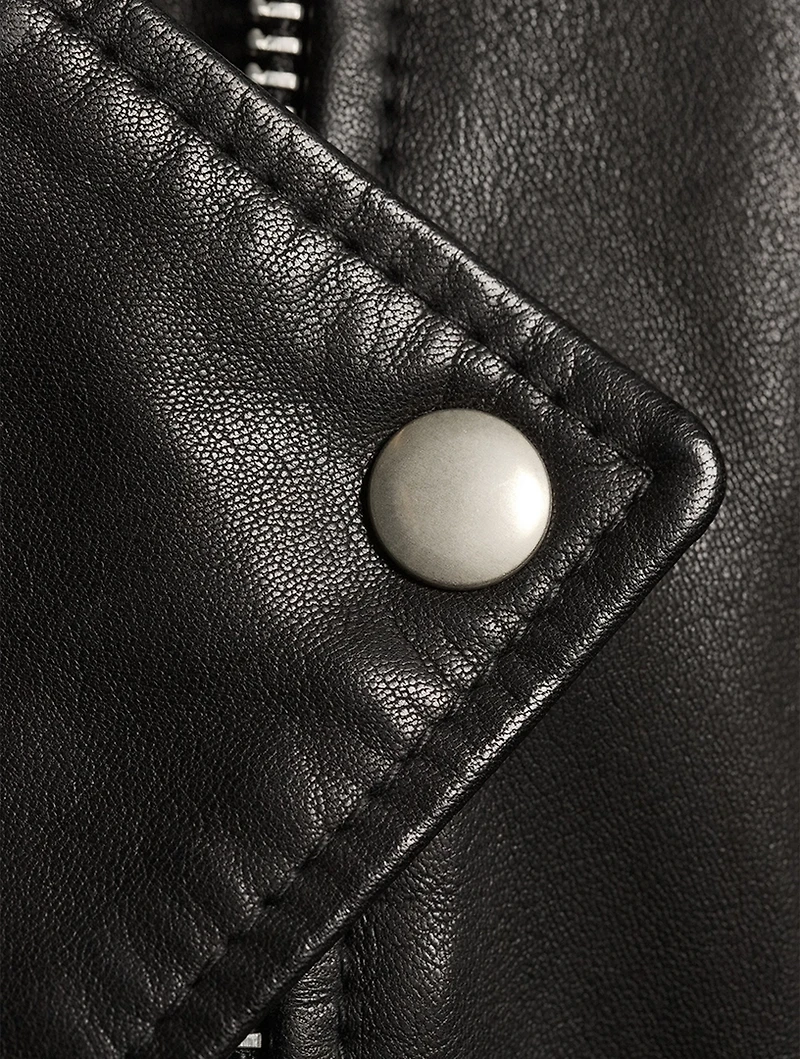 Chloe Leather Moto Jacket