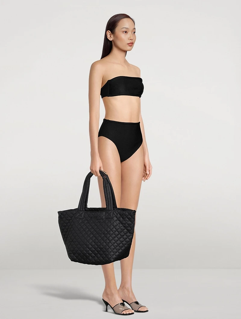 Timeless High-Leg Bandeau Bikini Set