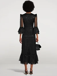 The Floating Fire Midi Dress