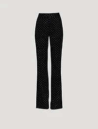The School Embellished Velvet Trousers