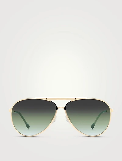 Wild Metal Aviator Sunglasses