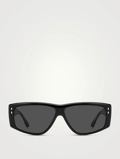 Bombé Rectangular Sunglasses