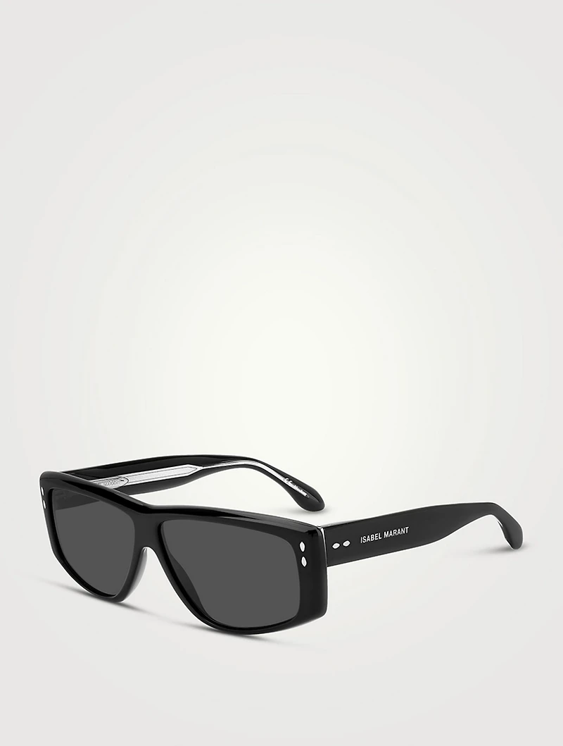 Bombé Rectangular Sunglasses