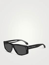 Bombé Rectangular Sunglasses