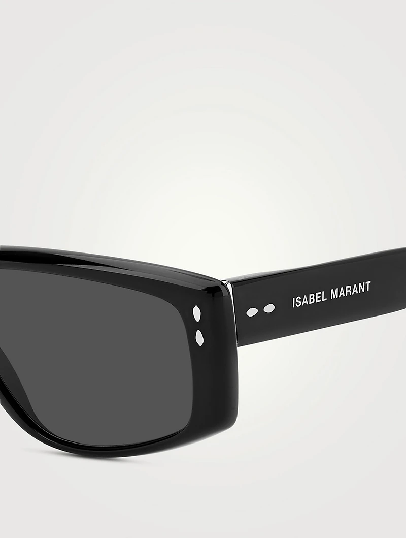 Bombé Rectangular Sunglasses