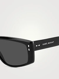 Bombé Rectangular Sunglasses