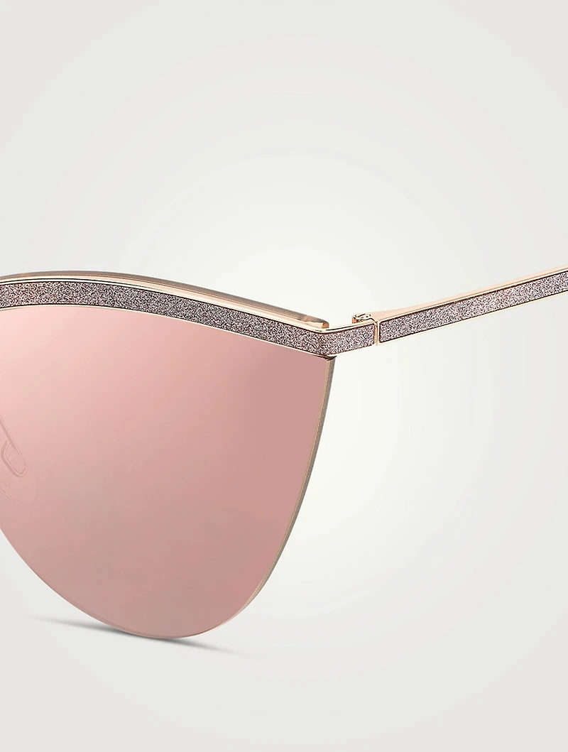 Kristen Cat Eye Glitter Sunglasses