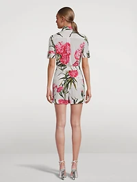 Poplin Playsuit Carnation Print