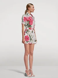 Poplin Playsuit Carnation Print
