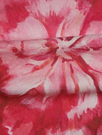 Poplin Bandeau Carnation Print