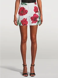 Poplin Shorts Poppy Print