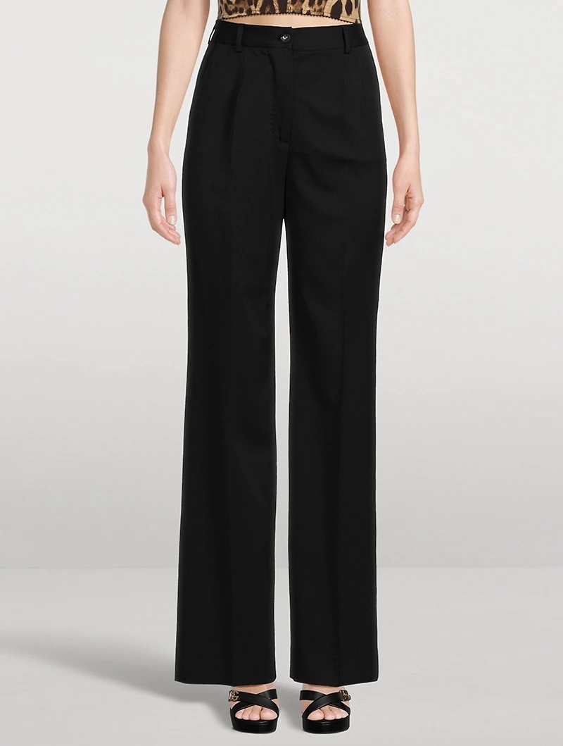 Wool Gabardine Trousers