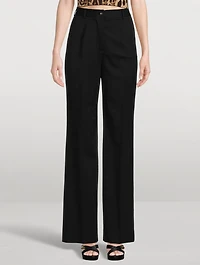 Wool Gabardine Trousers