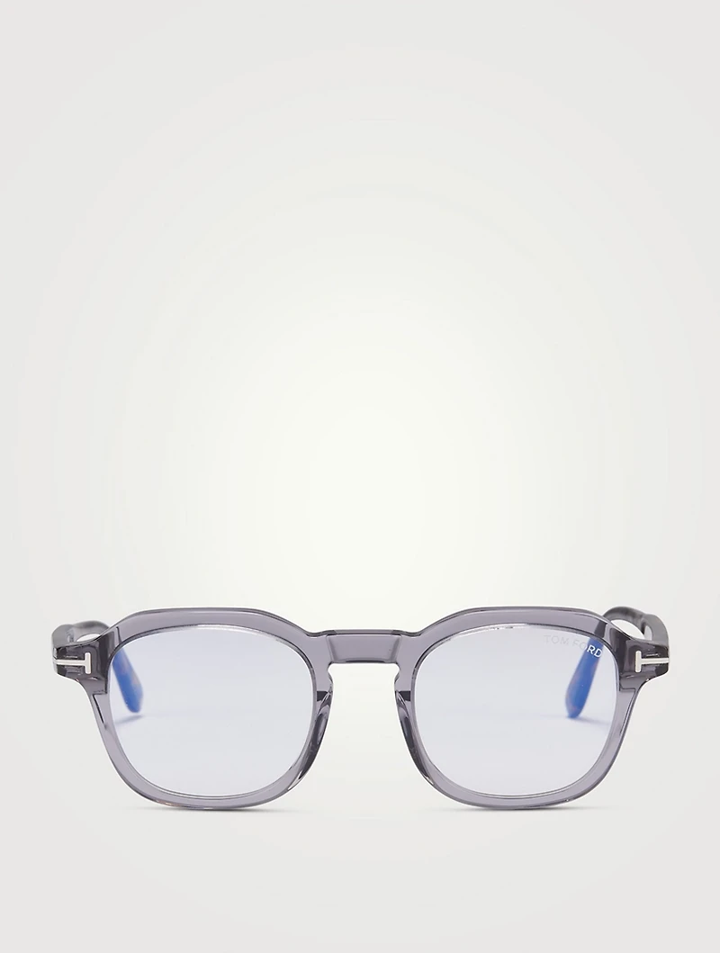 Square Optical Glasses With Blue Light Filter