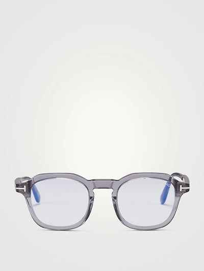 Square Optical Glasses With Blue Light Filter