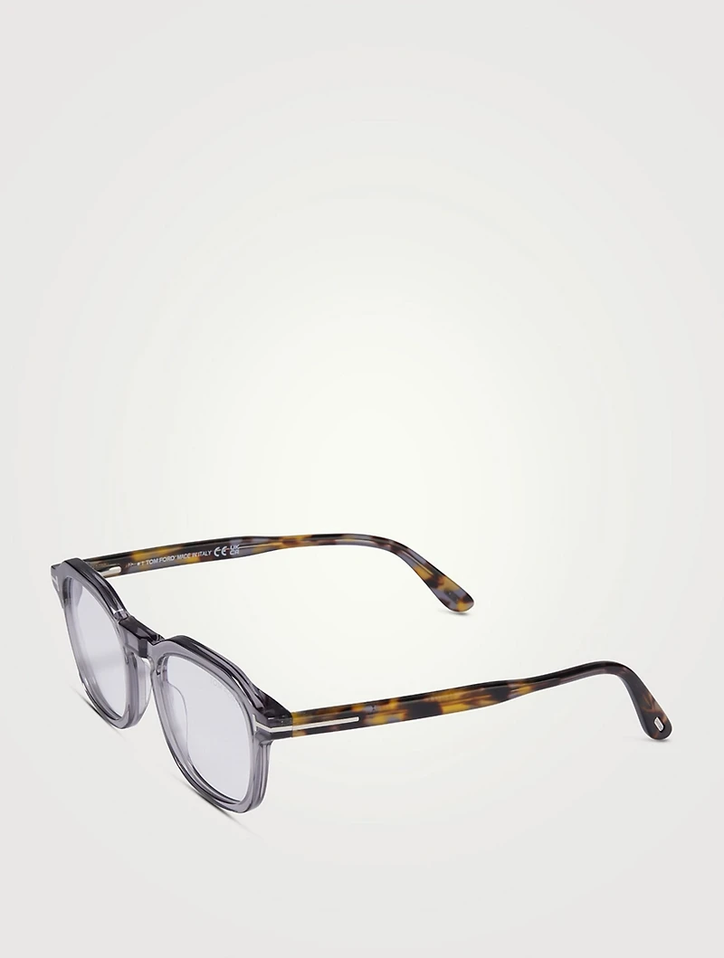 Square Optical Glasses With Blue Light Filter