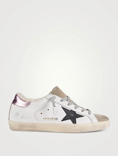 Super-Star Leather Sneakers With Shearling Lining