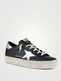 Hi-Star Leather Sneakers With Laminated Star And Heel