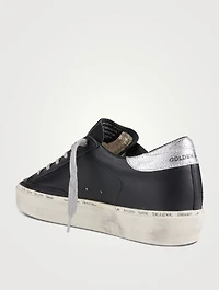 Hi-Star Leather Sneakers With Laminated Star And Heel
