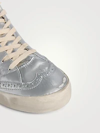 Mid-Star Glitter Leather Sneakers