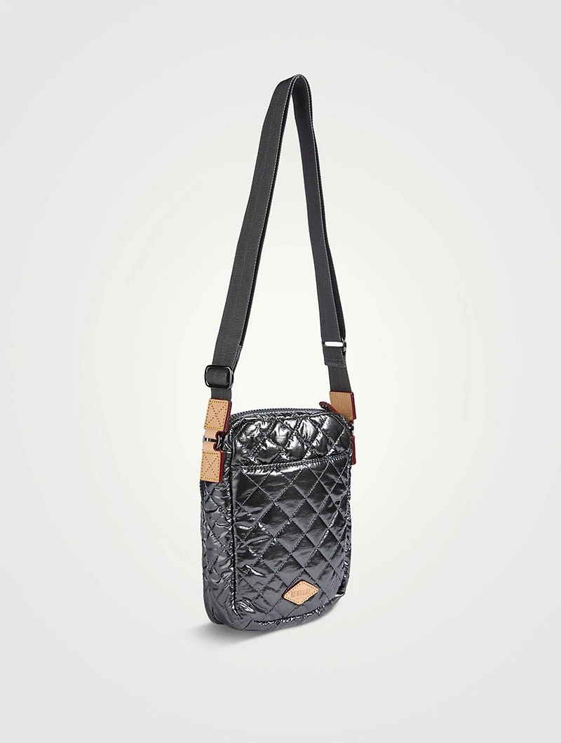 Metro Metallic Crossbody Bag