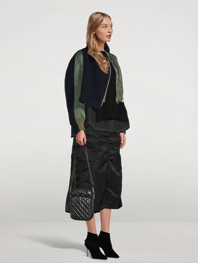Metro Metallic Crossbody Bag