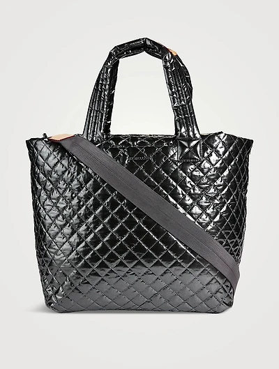Large Metro Deluxe Metallic Tote Bag