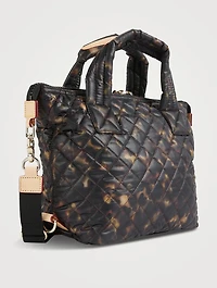 Small Sutton Deluxe Bag In Tortoise Print
