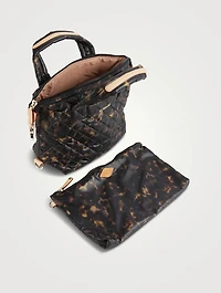 Small Sutton Deluxe Bag In Tortoise Print