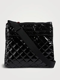 Metro Patent Flat Crossbody Bag