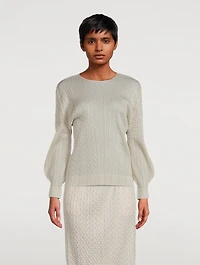 Cable-Stitch Long-Sleeve Shirt