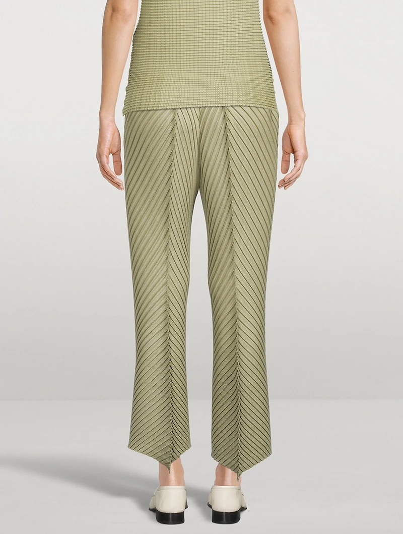 Linen-Like Pleats Pants