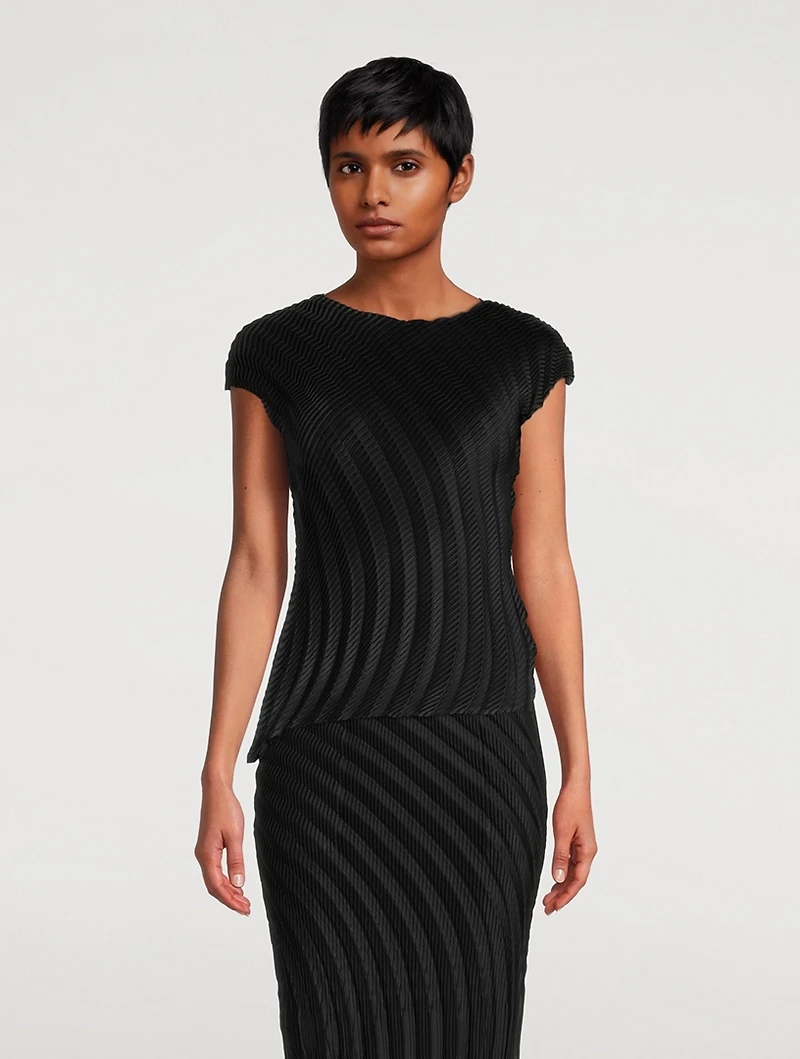Gem Pleats Top