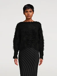 Fuzzy Pleats Top