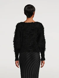 Fuzzy Pleats Top