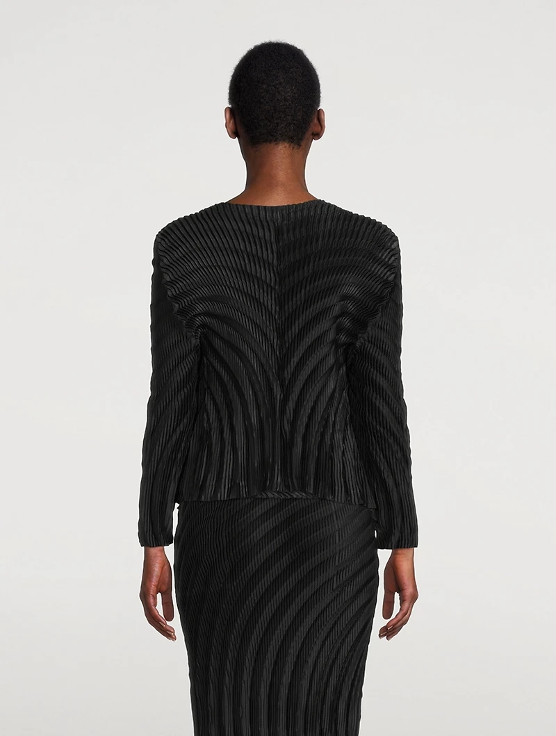 Gem Pleats Cardigan