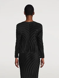 Gem Pleats Cardigan