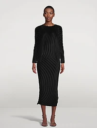 Gem Pleats Cardigan