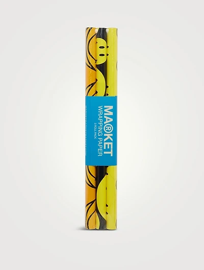 x Smiley Three-Pack Gift Wrapping Paper