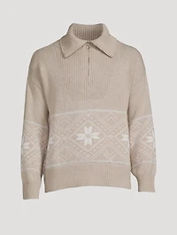 Snowflake Zip Sweater