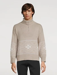 Snowflake Zip Sweater