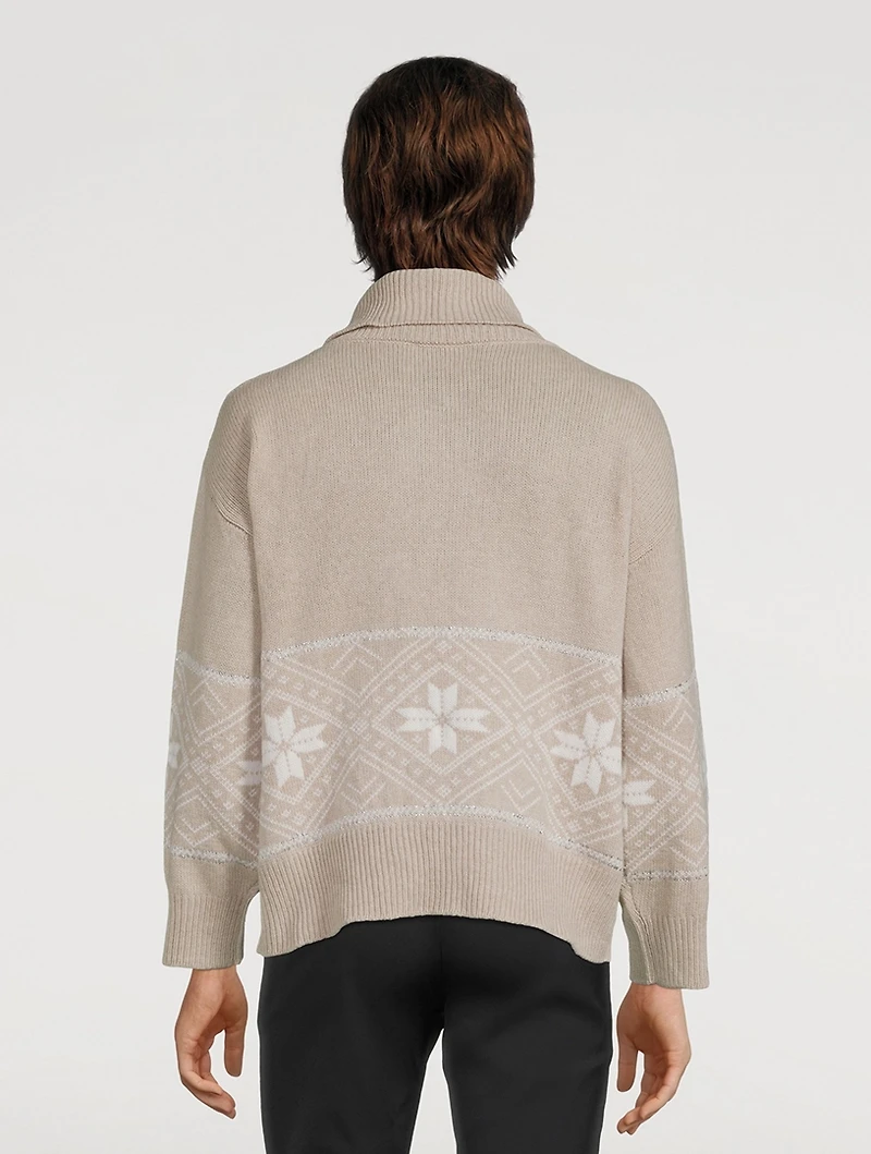 Snowflake Zip Sweater