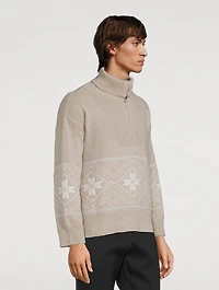 Snowflake Zip Sweater