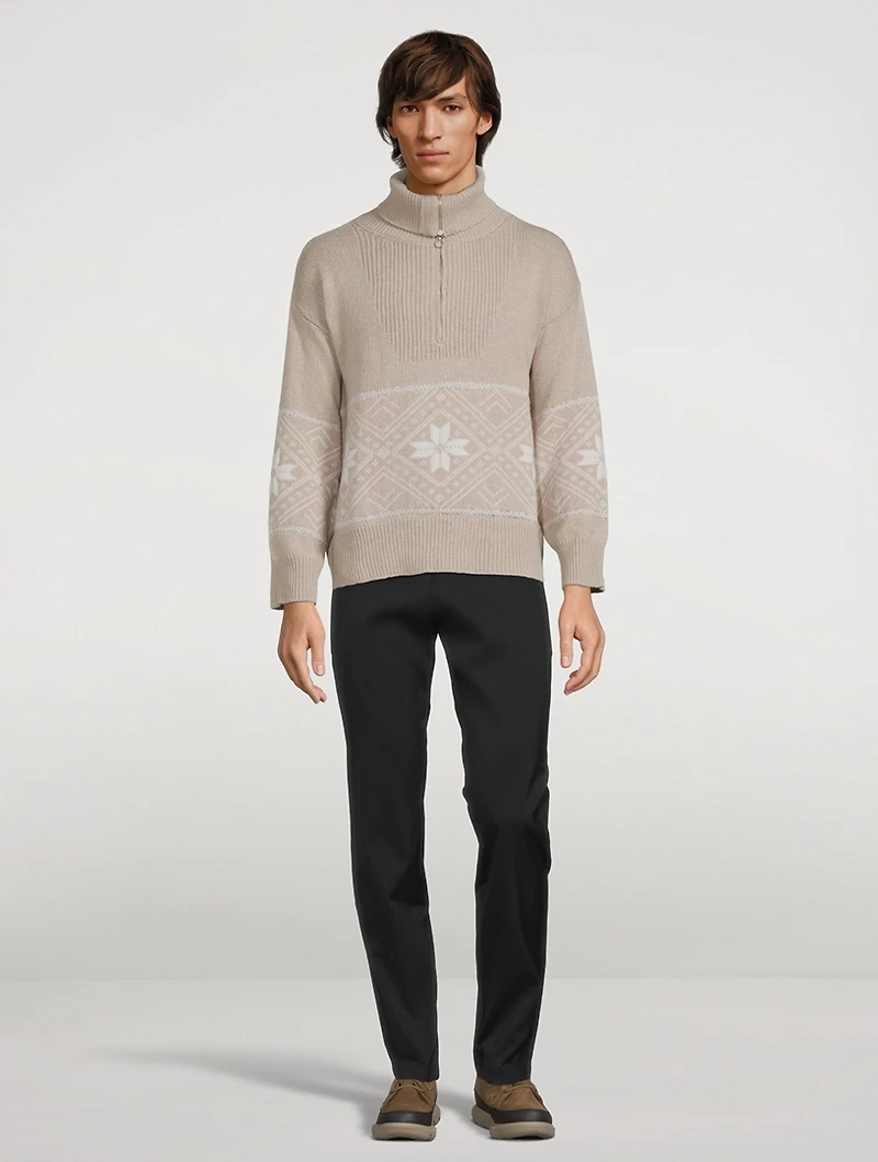 Snowflake Zip Sweater