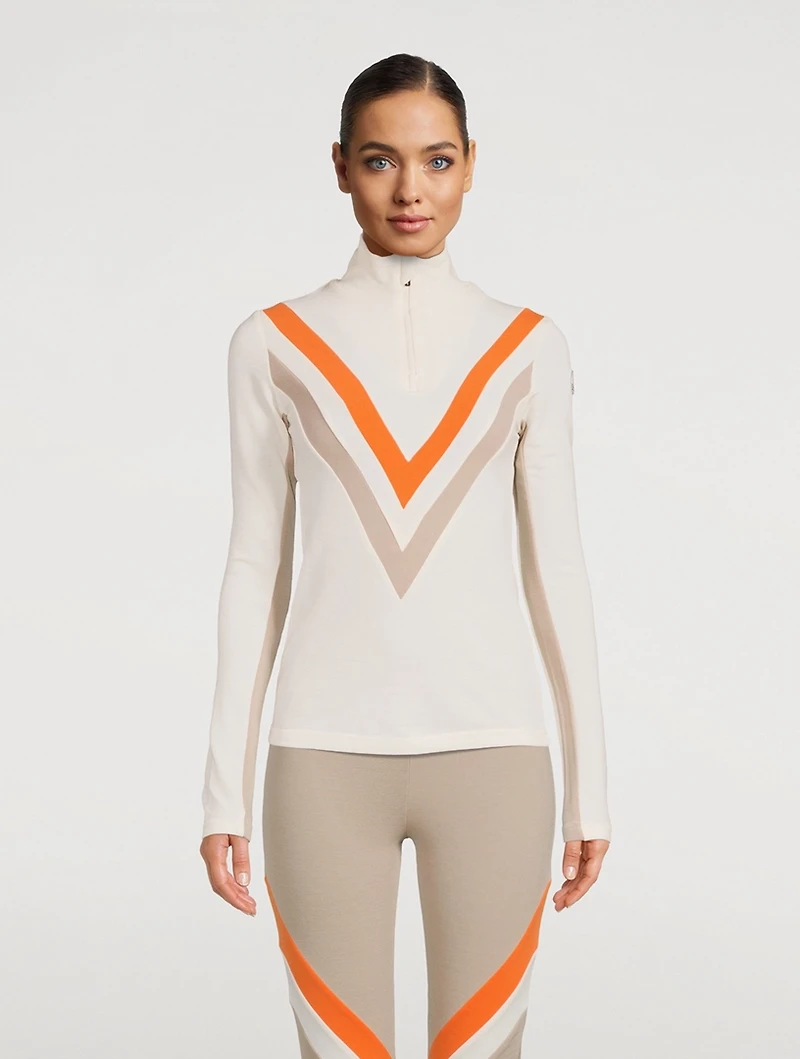 Voss Colourblock Zip Sweater