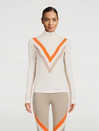 Voss Colourblock Zip Sweater