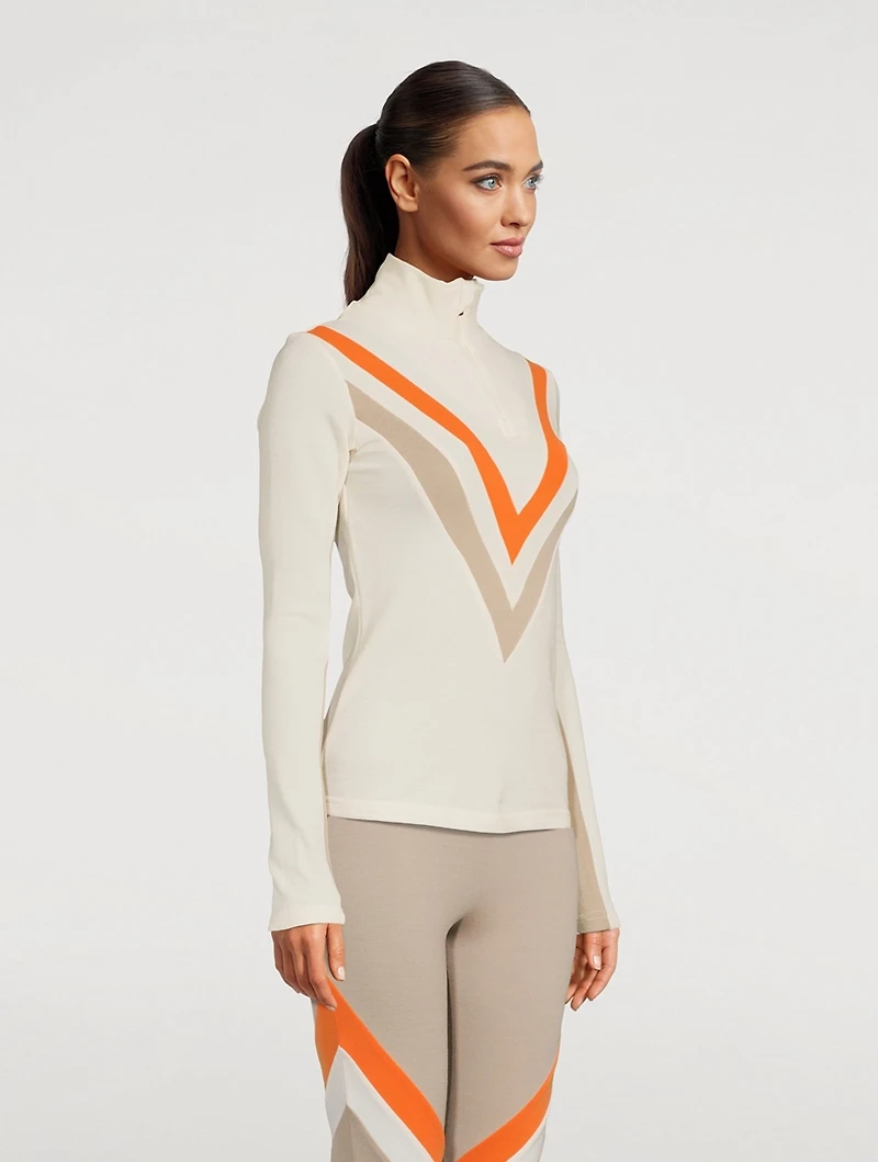 Voss Colourblock Zip Sweater