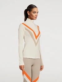 Voss Colourblock Zip Sweater